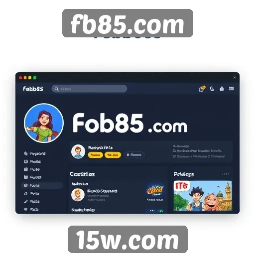 Análise da interface de usuário do fb85.com